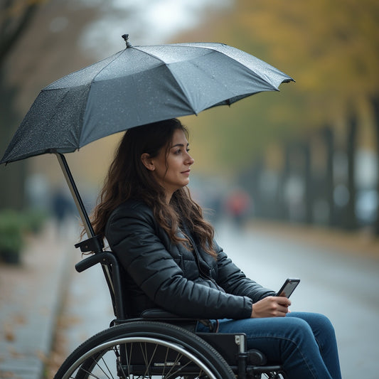 Porte-parapluie pour fauteuil roulant